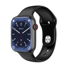 De W59 slimme armband met 2,2-inch kleurenscherm ondersteunt hartslag- en bloeddrukmeting (zwart). Cadeau: Zwart