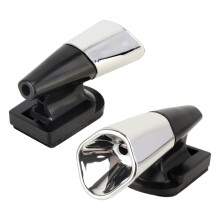 ABS-Tieralarm fürs Auto, Ultraschall-Tierabwehr, windbetriebenes Hirschabwehrgerät (Farbe: Silber) Geschenke: Ultraschallalarm (Silber)