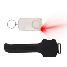 Plapie Yy-705 120Db Outdoor Sports Night Running Anti-Wolf Wrist Alarm (White + Regular Wristband) Gifts:White+Conventional Wristband