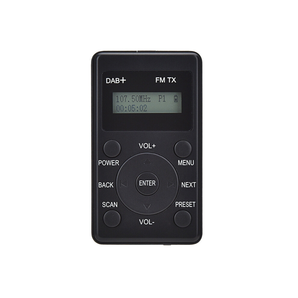Hanrongda Hrd-100 Portable Digital Display Dab+/Dab/Fm Radio (Black) Gifts:hrd-100 9072918096902