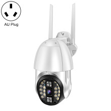 Qx33 1080P Panorama-WLAN-Kamera mit 360-Drehung, unterstützt Tag- und Nacht-Farbvideoaufzeichnung, Gegensprechfunktion, Bewegungserkennungsalarm, Vi
