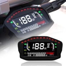 Cs-1089A1 moottoripyörän muunnos monitoiminen LCD-värinäyttö matkamittari ja kierroslukumittari lahjat: CS-1089A1
