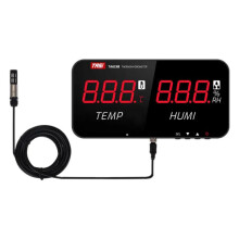 Teans Ta623B Industrial Wall-Mounted Thermohygrometer With External 5-Meter Probe Gifts:TA623B