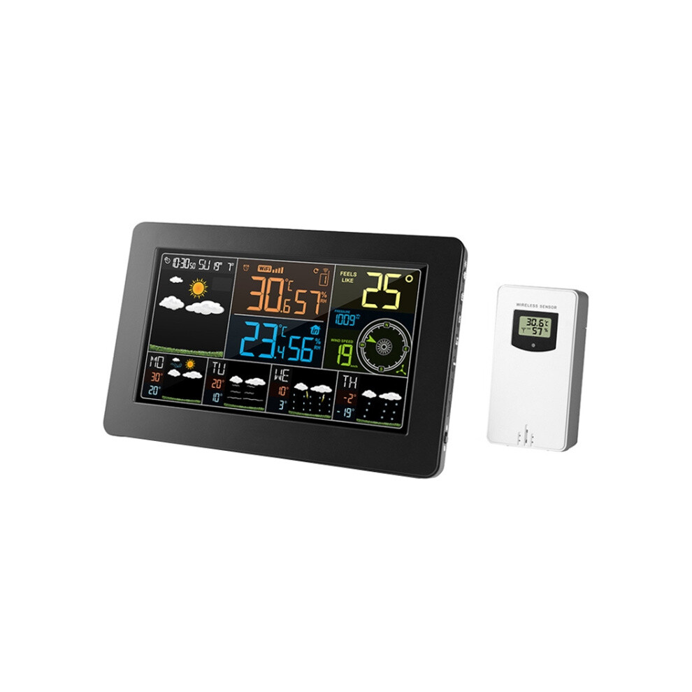 Wifi Color Screen Weather Station Clock With Temperature And Humidity Compatibleecast, Model Gifts: European Standard. Gifts:eu Plug 9072918097886
