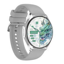Orologio sportivo intelligente Qs25 con schermo IPS da 1,43 pollici, supporto per chiamate Bluetooth e gestione della salute (grigio). Regalo: grigio