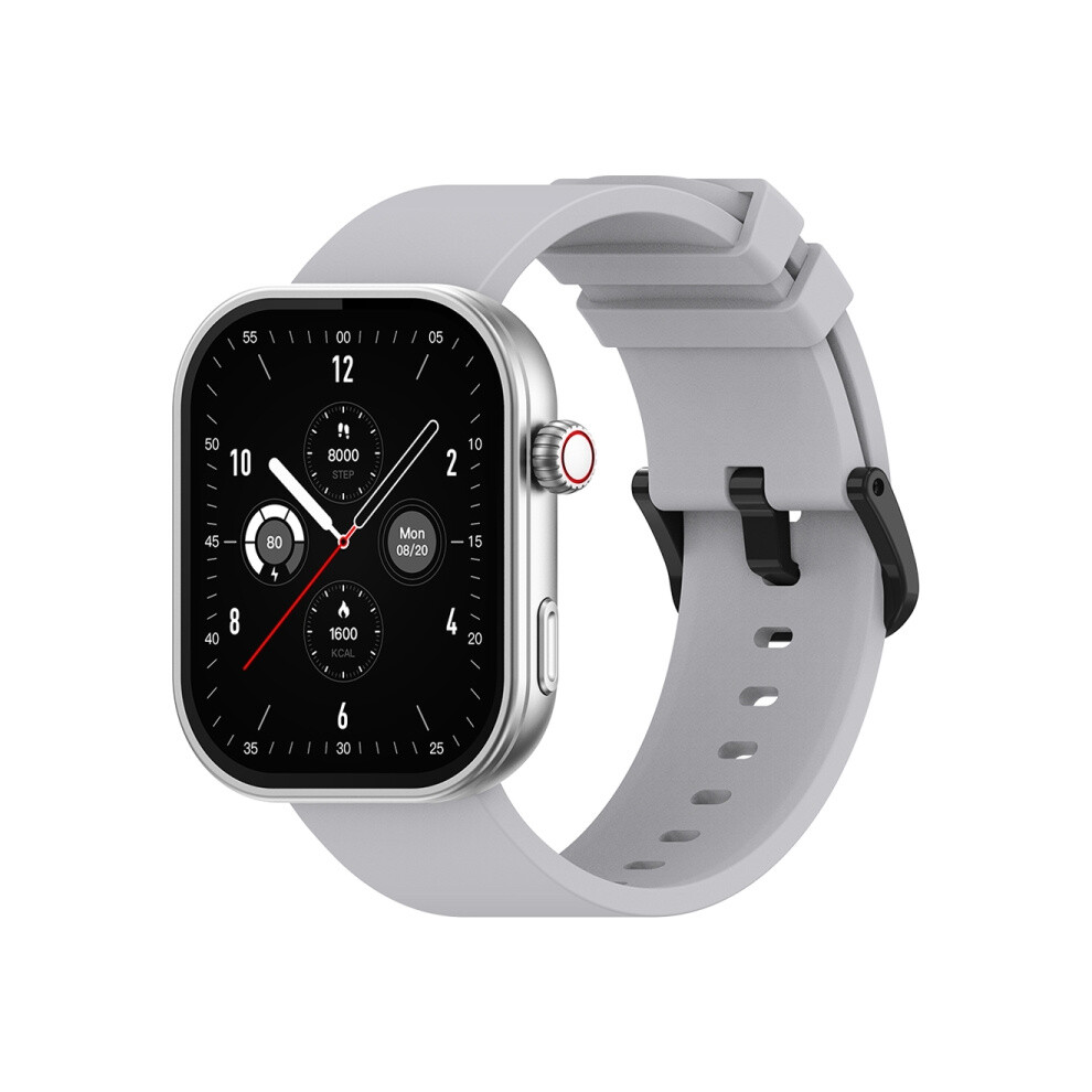 Zeblaze Btalk Plus 2.03-Inch Screen Smartwatch With Voice Calling, Supports Heart Rate/Blood Pressure/Blood Oxygen (Silver) Gifts:silvery 9072918099231
