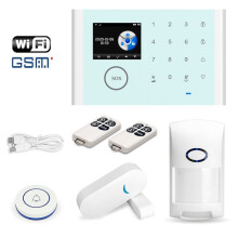 Das Tuya Smart Voice Diebstahlalarmsystem CS118 Wifi+Gsm unterstützt Amazon Alexa und Google Assistant. Spezifikationen: Geschenke: Paket 1