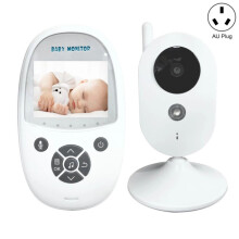 Zr302 Smart 2.4Ghz digitale video babyfoon met nachtzicht, muziekspeler en tweeweg intercomfunctie (Australische standaard) Cadeau: ZR302