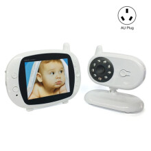 Babyphone vidéo couleur sans fil BM850 de 3,5 pouces avec vision nocturne et surveillance de la température (norme australienne) - Cadeau : BM850