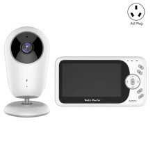 Babyphone vidéo sans fil VB608 de 4,3 pouces avec vision nocturne infrarouge et interphone (norme australienne) - Cadeaux : VB608