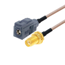 20 cm Antennenverlängerungskabel RG316 (SMA-Buchse, FAKRA-A-Buchse) Geschenk: SMA-Buchse auf FAKRA-A-Buchse