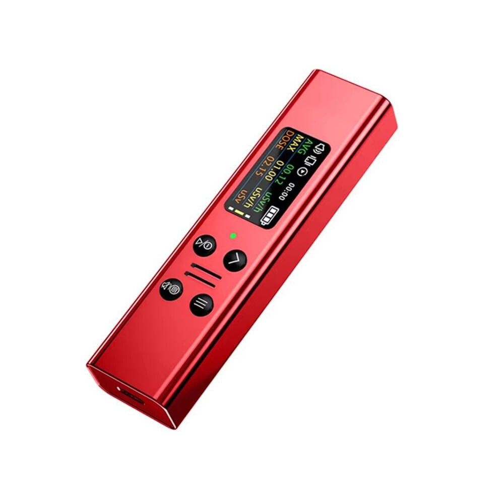 Nuclear Radiation Detector, Geiger Counter, Nuclear Contaminated Seafood Detector, Marble Personal Dosimeter (Red) Gifts:red 9072918102542