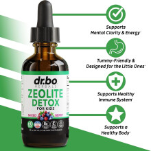 (Zeolite Detox Drops 60ml) Gotas de ají Suplementos corporales Gotas de algas marinas de nuez negra Suplementos dietéticos
