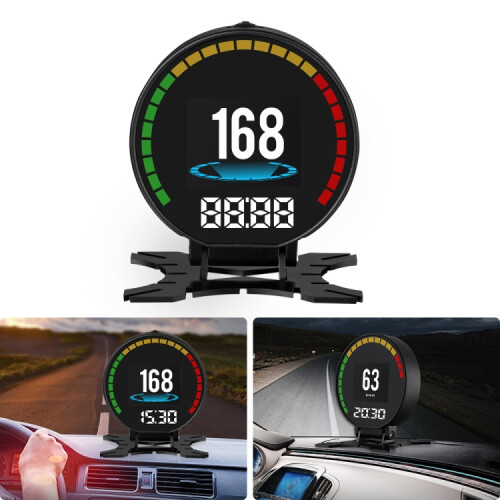 P15 Obd2 Car Hud Head-Up Display Δώρα: Θερμοκρασία νερού/Ταχύτητα οχήματος/Τάση Δώρα: P15