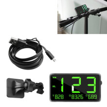 HUD universal GPS Alarma de exceso de velocidad y registrador de kilometraje Instrumento compatible con coches/motos Regalos: GPS HUD