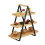 Bamboo & Metal Afternoon Tea Serving Stand 1