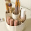 Makeup Organizer Clear Rotating Tray with Compartments 1pc 5