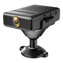 Mini caméra L31 avec alarme de détection de mouvement, notification push et enregistreur vidéo Ultra HD rotatif à 180 degrés - Cadeau : L31