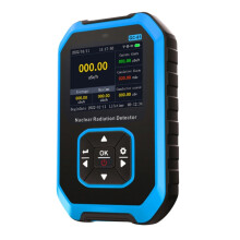 Compteur Geiger Fnirsi Gc01 (bleu) pour détecteur de rayonnement nucléaire radioactif (rayons X/gamma) à usage domestique/industriel - Cadeau
