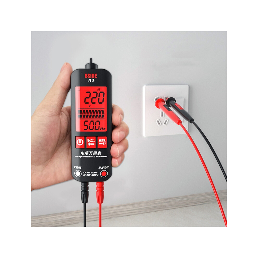 Bside A1 Dual-Mode Smart Handheld High-Precision Electrical Voltage Detection Multimeter (Battery Not Required) (Black) Gifts:a1 9072918085517