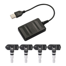 USB-compatibel Android-autonavigatiesysteem met ingebouwde bandenspanningsmeter en sensor. Cadeaus: inclusief interne sensor.