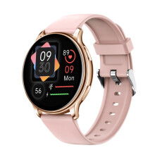 Smartwatch Y33 con schermo TFT a colori da 1,32 pollici, supporta chiamate Bluetooth e monitoraggio della temperatura corporea (rosa). Regalo: rosa.