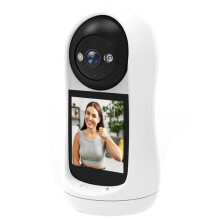V5 3MP Home HD Full-Color Tweeweg Videobelcamera Ondersteunt Bellen Met Eén Knop, Europese Standaard (Wit) Inclusief: EU-stekker