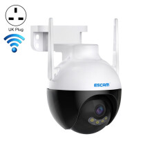 The Escam Qf300 4Mp Smart Wifi Network Camera Supports Ai Human Detection, Automatic Tracking, Cloud Storage, Two-Way Audio, And Night Vision. Plug T