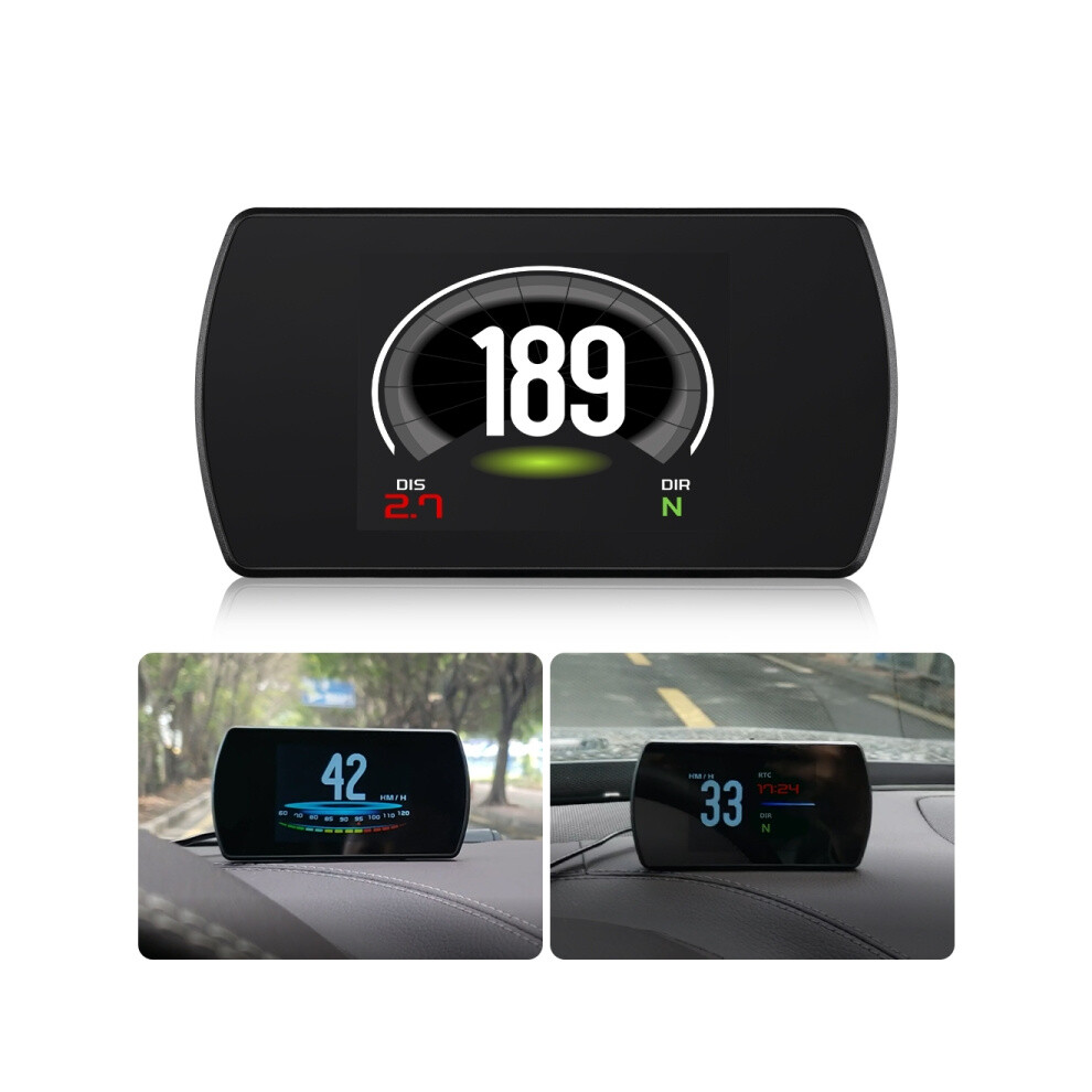T800 Car Hud Head-Up Display, Gps, Speed Display, Speed/Voltage Alarm, Altitude Display Gifts:t800 9072918089416