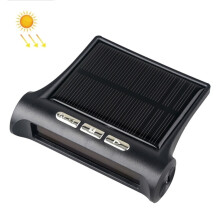 T1 In-Vehicle Solar-Powered Wireless Tire Pressure Monitoring System - Universal Tire Pressure And Temperature Gauge (Black) Gifts:T1