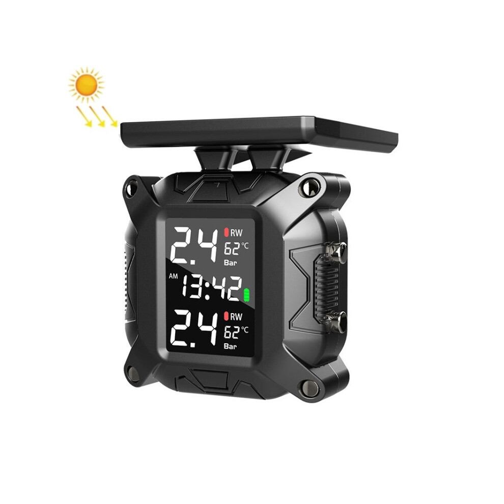 M9 Motorcycle Tire Pressure Monitor Gifts: Solar-Powered Wireless External High-Precision Waterproof Detector Gifts:m7 9072918089782