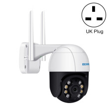 De Escam QF518 5MP slimme wifi-camera ondersteunt AI-mensdetectie, automatische tracking, nachtzicht met dubbele verlichting, cloudopslag, tweewegsau
