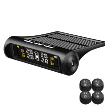 YB-Q0248 Système universel automobile sans fil de surveillance et d'inspection externe des pneus à énergie solaire - Cadeau : YB-Q0248
