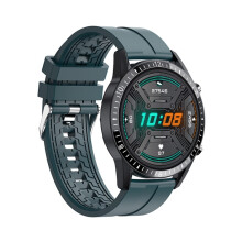 Montre connectée I9 de 1,5 pouce avec moniteur de fréquence cardiaque, de pression artérielle et d'oxygène sanguin, couleur : verte.