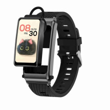 Smartwatch K80 da 1,57 pollici con cinturino in silicone rimovibile, certificazione IP67, supporto per chiamate Bluetooth (nero) In omaggio: cinturin