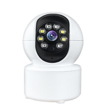 Caméra de surveillance A10 Mini PTZ Wifi, caméra IP intelligente pour la maison, vision nocturne, babyphone (Cadeau : Blanc) Cadeau : A10