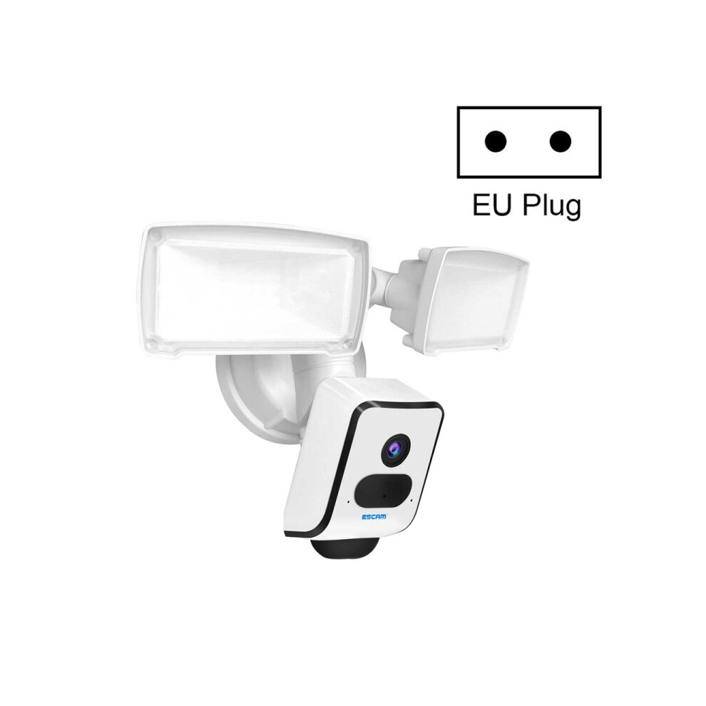The Escam Qf612 3Mp Wifi Floodlight Camera Supports Night Vision And Motion Detection (European Standard). Gifts:qf612 9072918093154