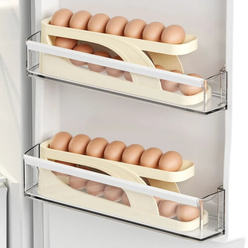 Refrigerator Egg Storage Box Double Layered Large Capacity 2
