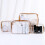 Trousse de maquillage transparente Wilinohome format quart 7