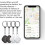 Nutale F11X Κλειδί τηλεφώνου Bluetooth με συναγερμό Anti-Loss Tracker (Γκρι) Δώρα: Γκρι 4