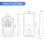 C88 Τηλεχειριστήριο Bluetooth με γκράφιτι Smart Lock (Μαύρο) Δώρα: C88 Μαύρο 4