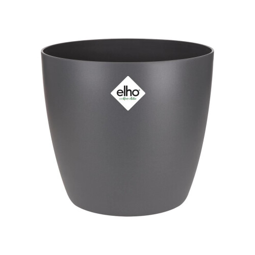 Elho brussels round 16cm flowerpot - anthracite