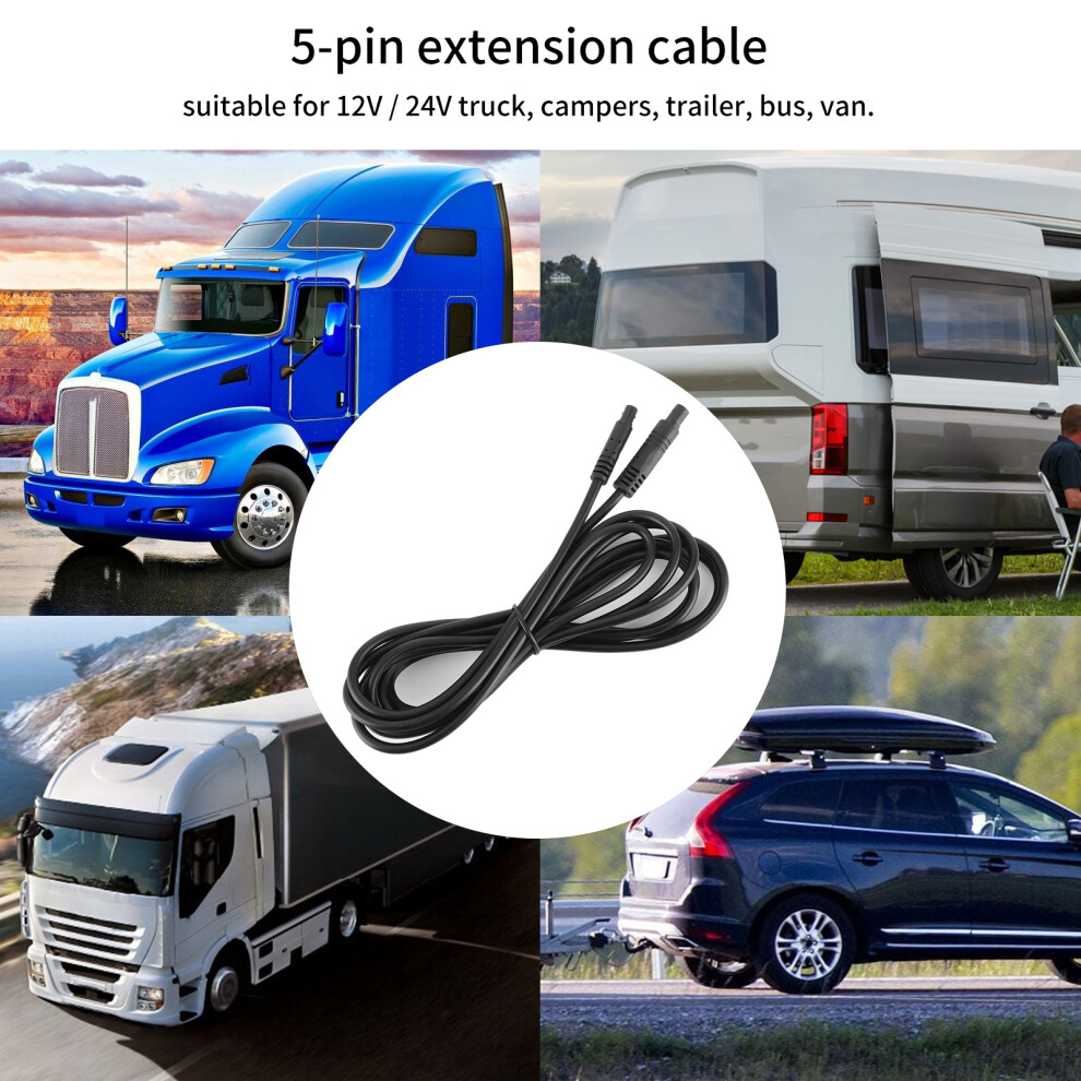 2.5M Rear View Camera Extension 5 Pin Male Female 7293282162785