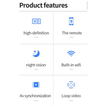 The X2 Smart Hd Mini Wifi Camera Supports Infrared Night Vision, Motion Detection, And Tf Card Input. Gifts:X2
