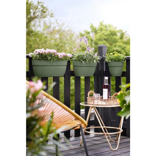 Vibia Campana Easy Hanger Small Pistachio Green Eco Friendly Balcony Planter 2