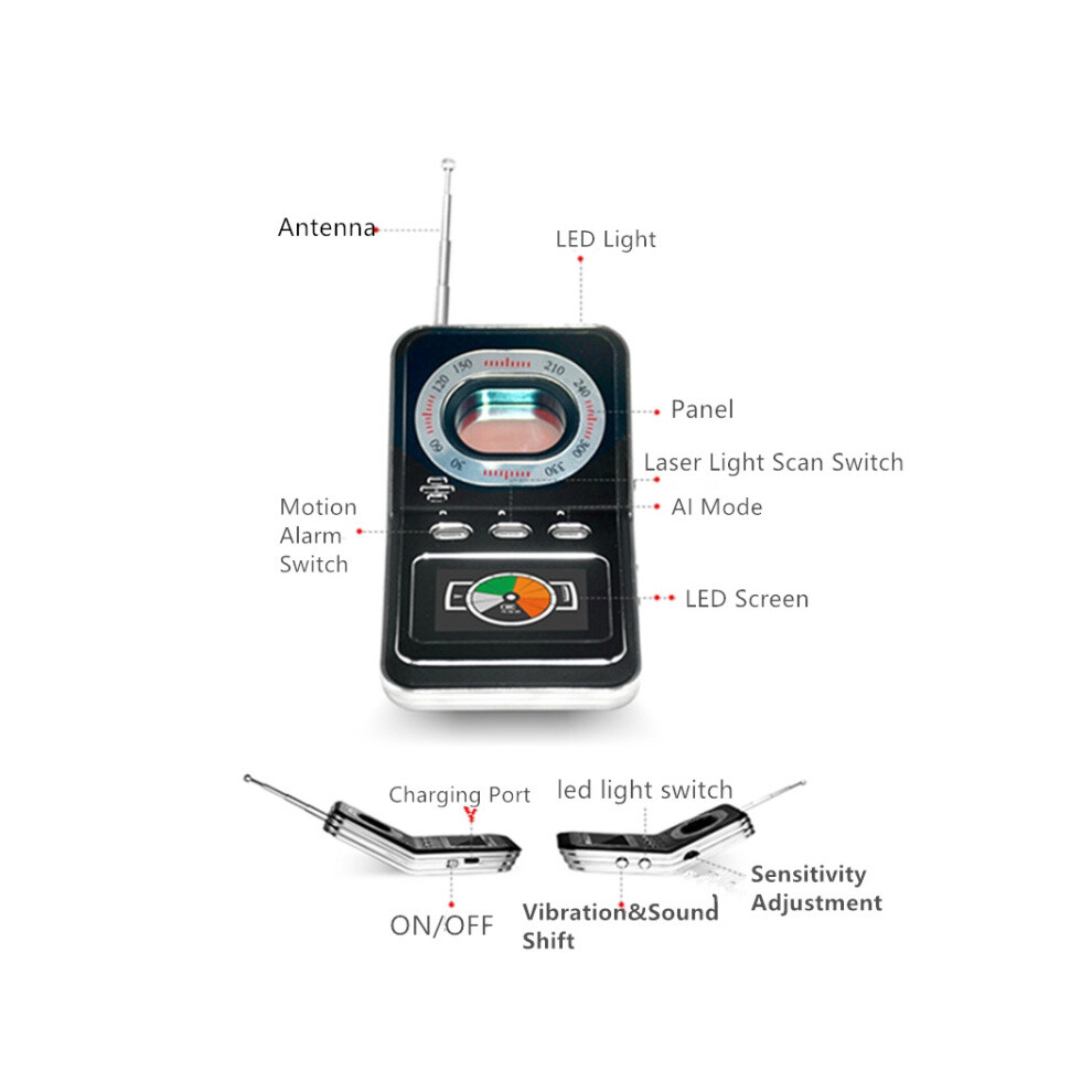 K600 Signal Detector Compatible Hotel Cameras - Anti-Spy Camera Infrared Scanning Detector Gifts:k600 9072918094434