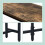 Tavolo consolle industriale, 160 cm, metallo e legno 6