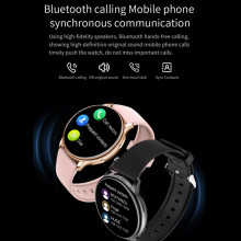 Smartwatch Y33 con schermo TFT a colori da 1,32 pollici, supporta chiamate Bluetooth e monitoraggio della temperatura corporea (argento). Regalo:silv