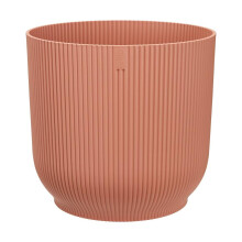 Blumentopf - VIBES FOLD - Kunststoff - Rosa - Rund mit Rollen - Ø35xH32cm - 100% recycelt - ELHO