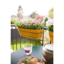 Vibia Campana Trough 70cm Honey Yellow Balcony Planter with Smart Watering